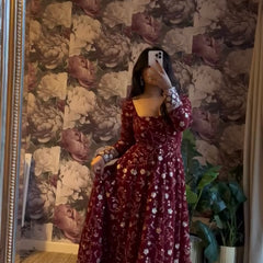 Embroidered Sequin Designer Anarkali Lehenga