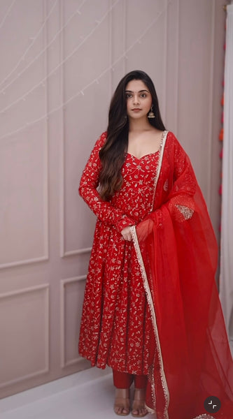 Festive Glam Anarkali Ensemble Lehenga