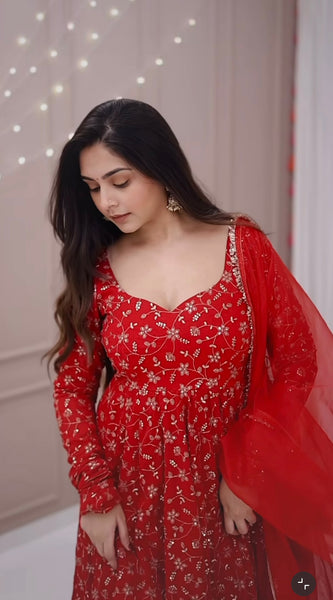 Festive Glam Anarkali Ensemble Lehenga