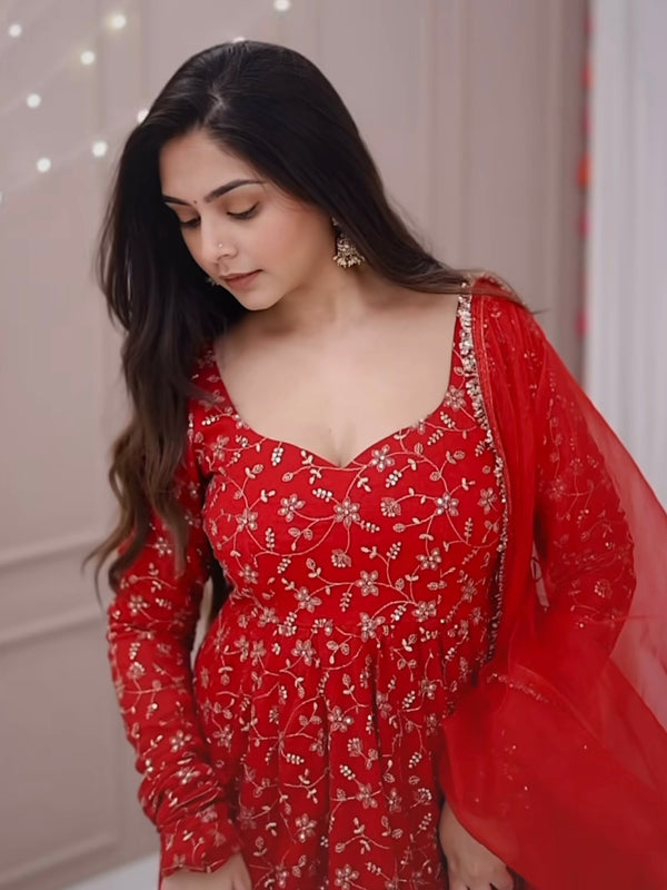 Festive Glam Anarkali Ensemble Lehenga