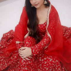 Festive Glam Anarkali Ensemble Lehenga