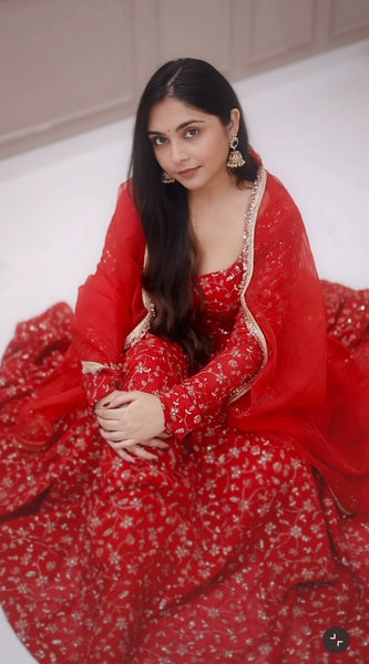 Festive Glam Anarkali Ensemble Lehenga