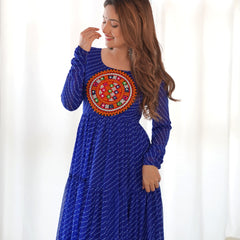 Premium Laheriya Anarkali Lehenga