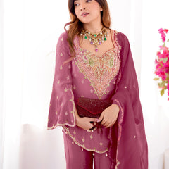 Ensemble in Simar Silk Indo Western