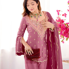 Ensemble in Simar Silk Indo Western