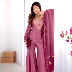 Ensemble in Simar Silk Indo Western
