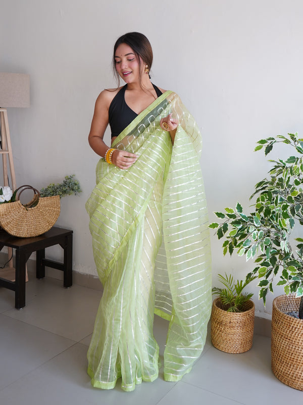 Heavy Organza All Over Gotapatti Designe Saree