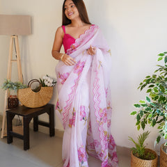 Pure Organza Designer Saree