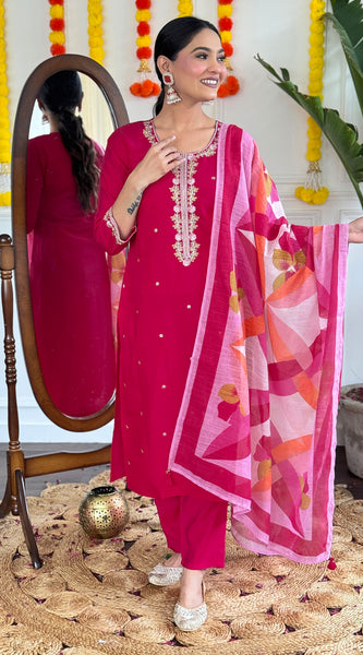 Elegant Pink Kurta Set