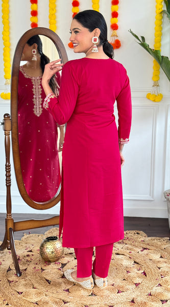 Elegant Pink Kurta Set