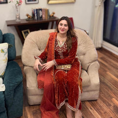 Velvet Embroidered Dresses