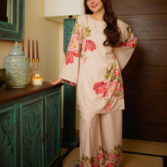 Natural Crepe Top & plazzo Co-ord Sets