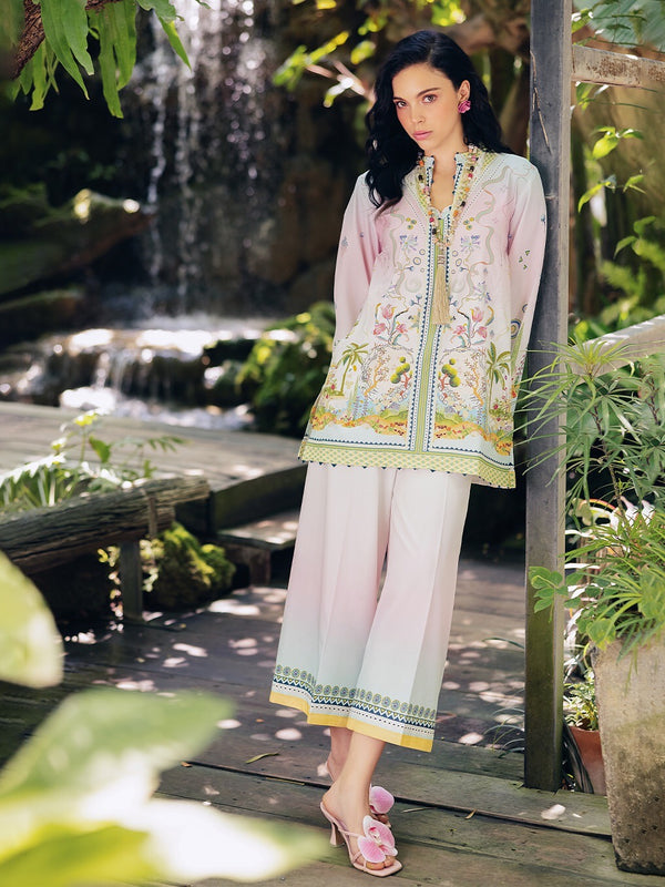 Natural Crepe Top & plazzo Co-ord Sets