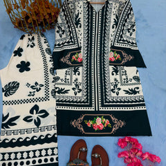 Natural Crepe Top & plazzo Co-Ord Sets