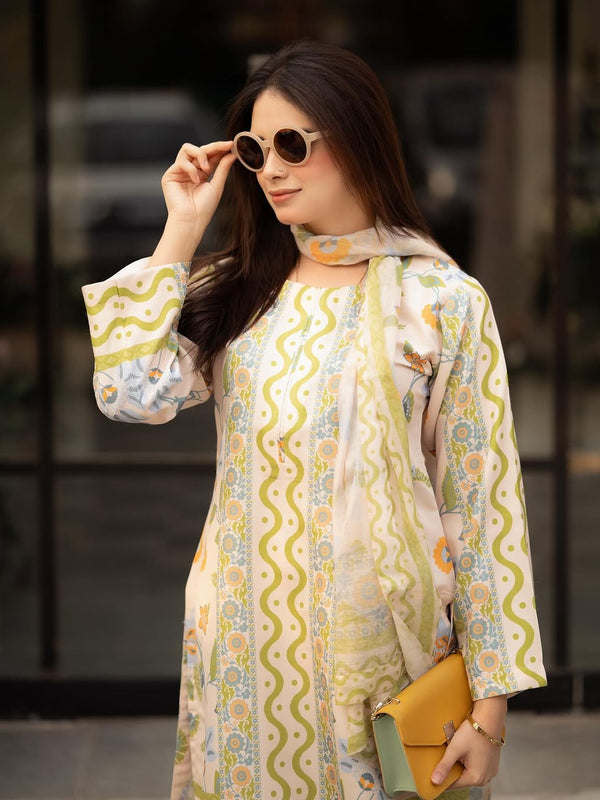 Pur Natural Crepe  Designer Co-Ord Sets