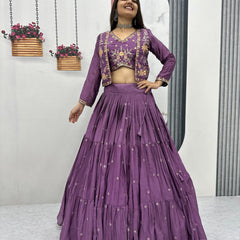 Chinon Lehenga with Jacket