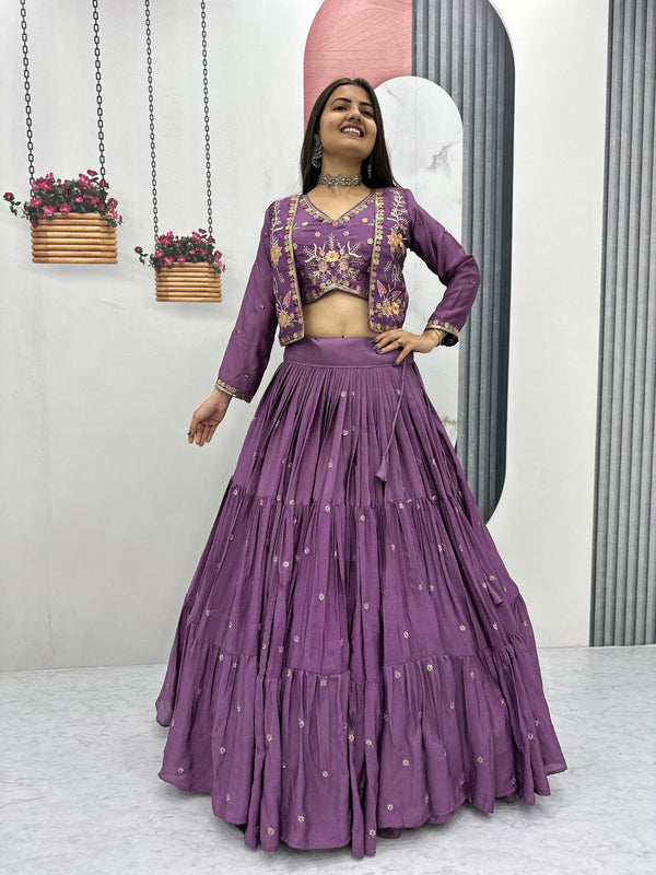 Chinon Lehenga with Jacket