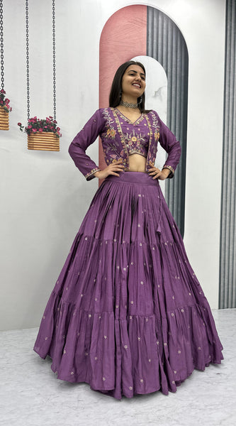 Chinon Lehenga with Jacket