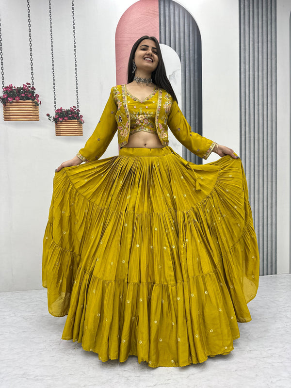 Chinon Lehenga with Jacket