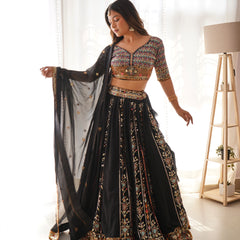 Threaded Glamour – Faux Georgette Lehenga