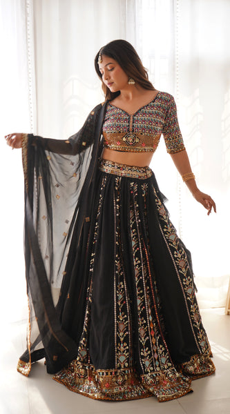 Threaded Glamour – Faux Georgette Lehenga