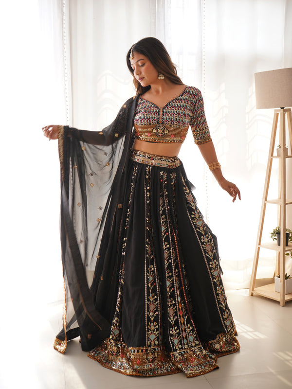 Threaded Glamour – Faux Georgette Lehenga
