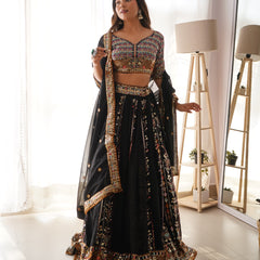 Threaded Glamour – Faux Georgette Lehenga