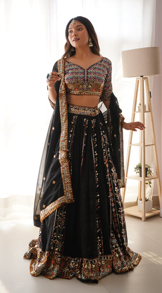 Threaded Glamour – Faux Georgette Lehenga