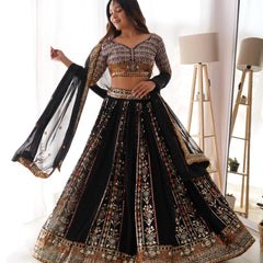 Threaded Glamour – Faux Georgette Lehenga