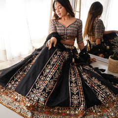 Threaded Glamour – Faux Georgette Lehenga