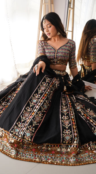 Threaded Glamour – Faux Georgette Lehenga