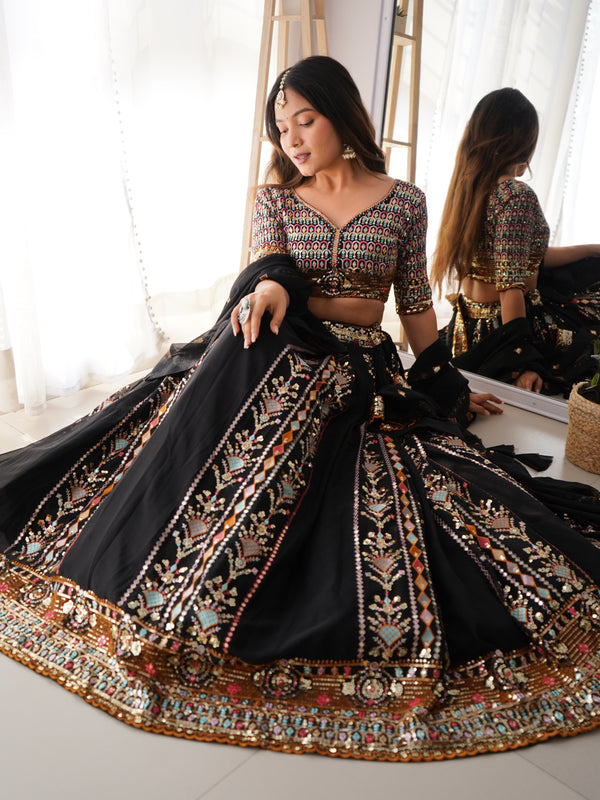 Threaded Glamour – Faux Georgette Lehenga