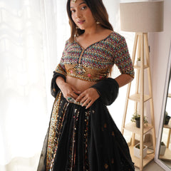 Threaded Glamour – Faux Georgette Lehenga