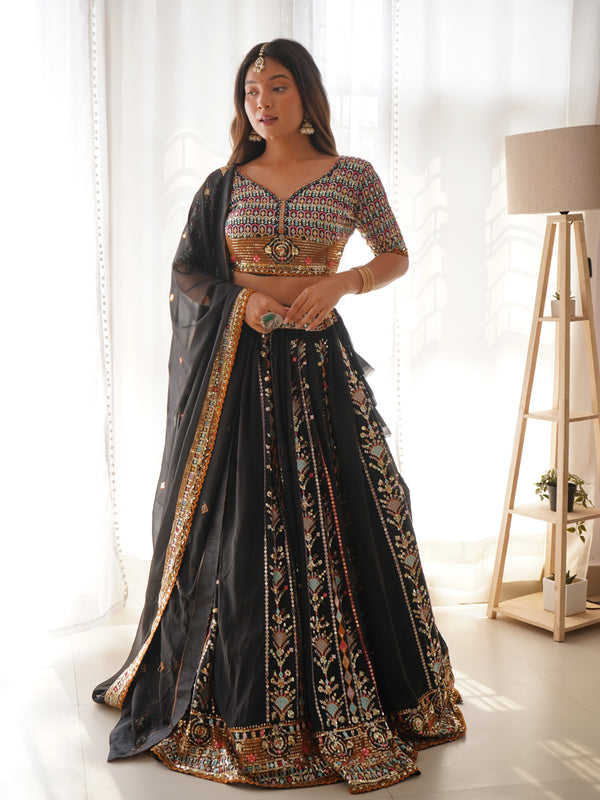 Threaded Glamour – Faux Georgette Lehenga