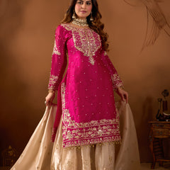 Premium Jimmy Choo Silk Embroidered Indo Western