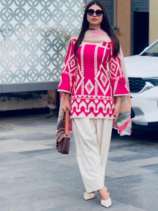 Look Pur Natural Crepe  Co-Ord Sets