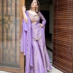 Ensemble in Simar Silk Indo Western