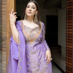 Ensemble in Simar Silk Indo Western