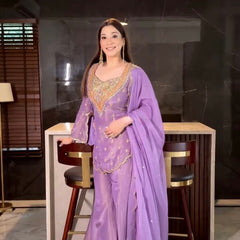 Ensemble in Simar Silk Indo Western