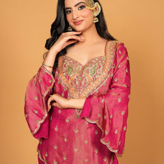 Ensemble in Simar Silk Indo Western