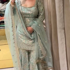 Designer Sharara Trio Indo Western