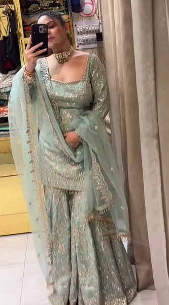 Designer Sharara Trio Indo Western