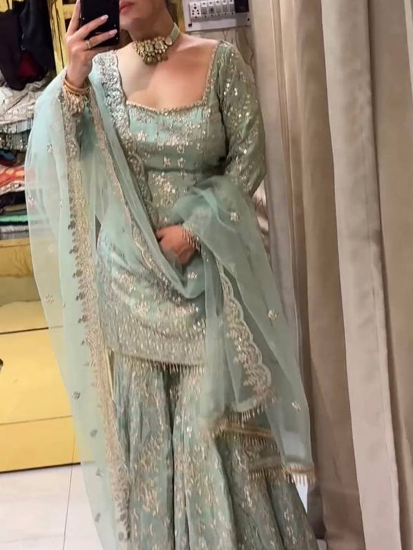 Designer Sharara Trio Indo Western