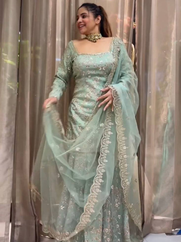 Designer Sharara Trio Indo Western