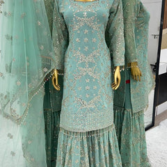 Designer Sharara Trio Indo Western