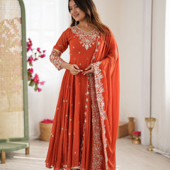 Designer Anarkali 3-Piece Set Lehenga