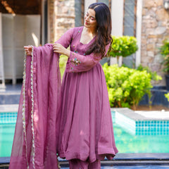 Designer Embroidered 3-Piece Party Dresses