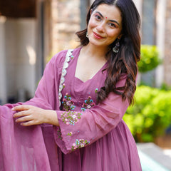 Designer Embroidered 3-Piece Party Dresses