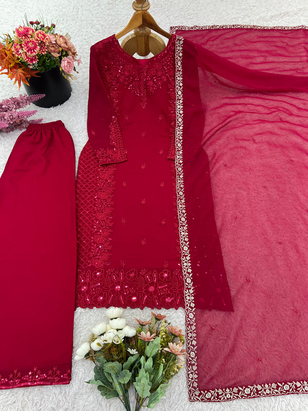 Premium Faux Georgette Party Wear Dresses