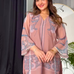 Party Wear Look Pur Sifon Georgette Top & plazzo Co-ord Sets